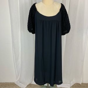 Vintage Chez California black baby doll dress